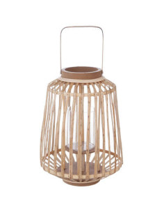 Lanterne RATTAN Saule tréssé Diamètre 25 cm Hauteur 35 cm