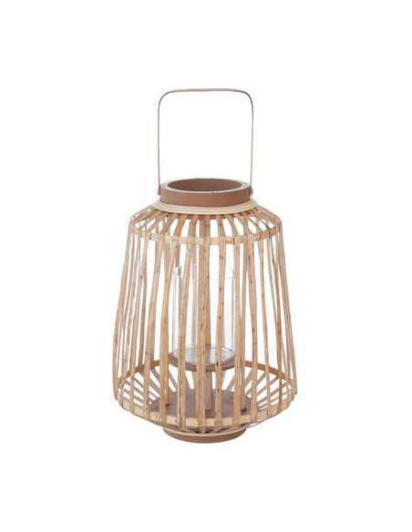 Lanterne RATTAN Saule tréssé Diamètre 25 cm Hauteur 35 cm
