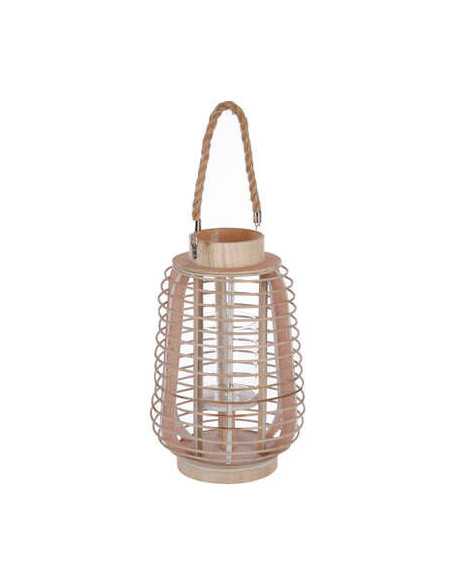 Lanterne RATTAN Rotin Diamètre 22 cm Hauteur 35 cm