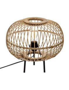 Lampe boule filaire EADS en bambou Hauteur 31 cm