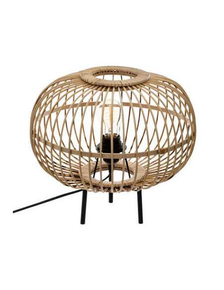Lampe boule filaire EADS en bambou Hauteur 31 cm