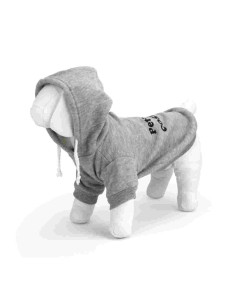 Sweat capuche "petit mais costaud", gris, 25 cm
