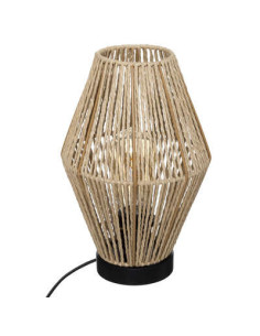 Lampe à poser AISSA – corde & métal, hauteur 32 cm