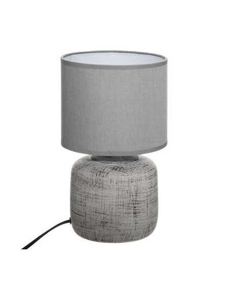 Lampe cylindre SALTA gris Hauteur 26,5 cm
