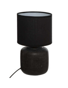 Lampe cylindre SALTA noir Hauteur 26,5 cm