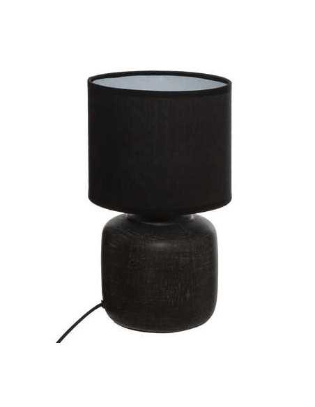 Lampe cylindre SALTA noir Hauteur 26,5 cm