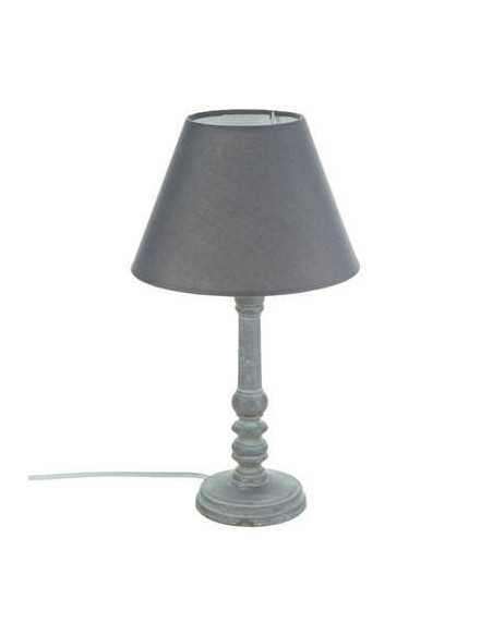 Lampe LEO Gris hauteur 36 cm