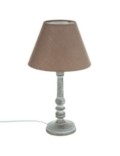 Lampe LEO taupe hauteur 36 cm