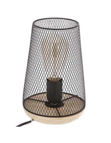 Lampe ZELY noir hauteur 24 cm