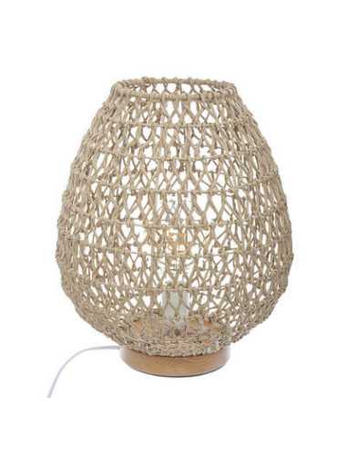 Lampe ETEL naturelle hauteur 35,5 cm