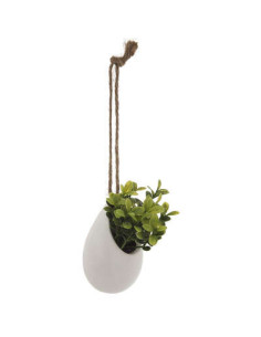 Mini plante artificiel avec pot céramique suspendu