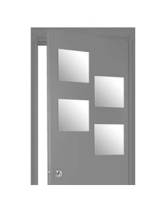 Miroir Adhésif carré 30x30 cm Lot de 4