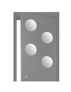 Miroir Adhésif rond 20x20 cm Lot de 4