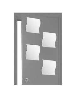 Miroir Adhésif rond 30x30 cm Lot de 4