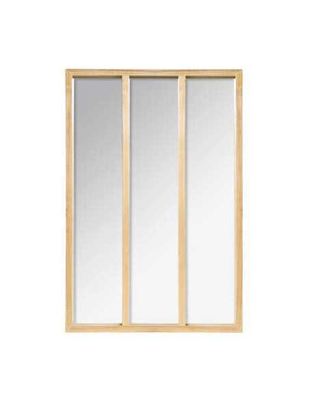 Miroir Atelier bois naturel 76x116 cm