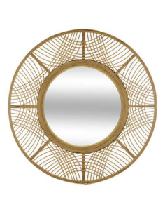 Miroir mural bambou filair INA diamètre 70 cm