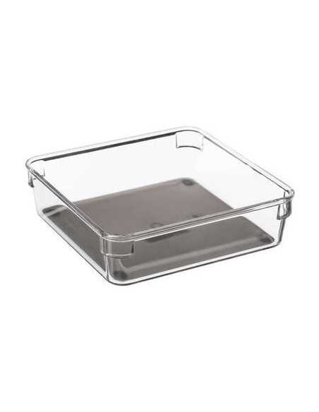 Organisateur tiroir transparent 16x16 cm