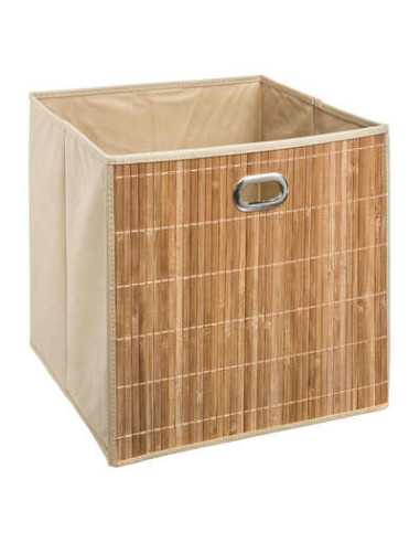 Panier rangement 31x31 cm bambou