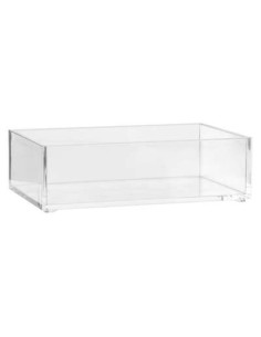 Plateau rectangulaire S plastique transparent SELENA