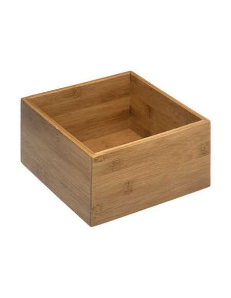 Plateau de rangement carré S bambou