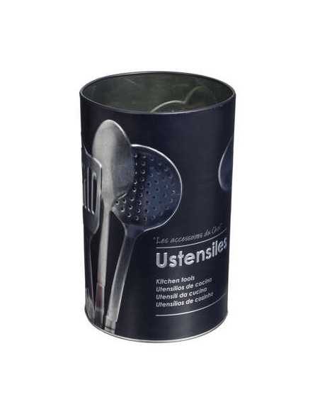 Pot à ustensiles métal noir