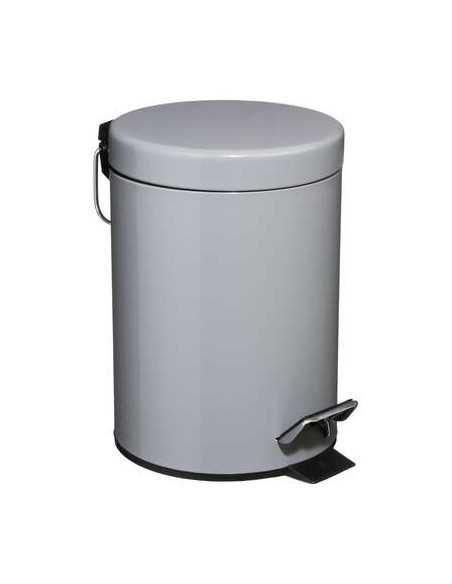 Poubelle à pédale 3 litres gris