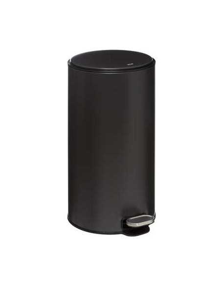 Poubelle à pédale métal 30 litres gris charbon DELTA