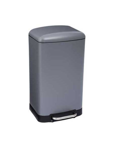 Poubelle à pédale métal 30 litres gris ARIANE