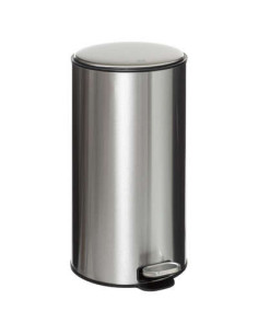 Poubelle à pédale métal 30 litres inox DELTA