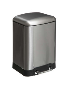 Poubelle à pédale métal 6 litres Inox ARIANE