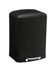 Poubelle à pédale métal 6 litres noir ARIANE