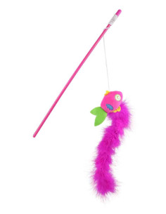 Canne à pêche appât poisson psychédélique 10x30 cm, 46 cm, ROSE