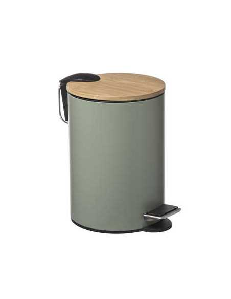 Poubelle à pédale SOFTCL 3 litres KAKI TRIO