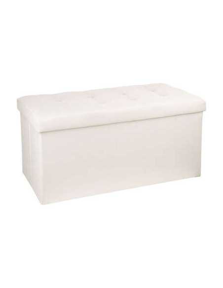 Pouf pliant double LYSANDRE beige