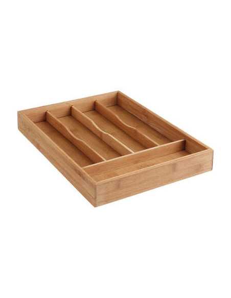 Range couvert en bambou 5 compartiments