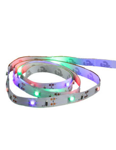 Ruban LED piles multicolore longueur 130 cm