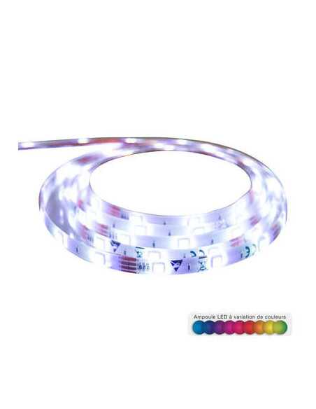 Ruban LED télécommande et prise secteur multicolore longueur 300 cm