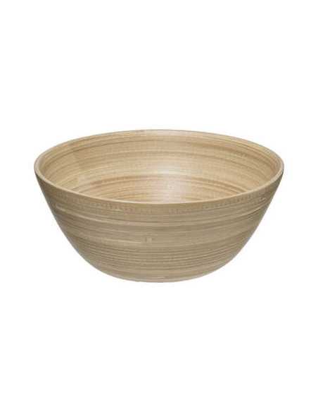 Saladier Bambou Naturel Ø 30 cm – Bol Bois Écologique pour Cuisine & Service