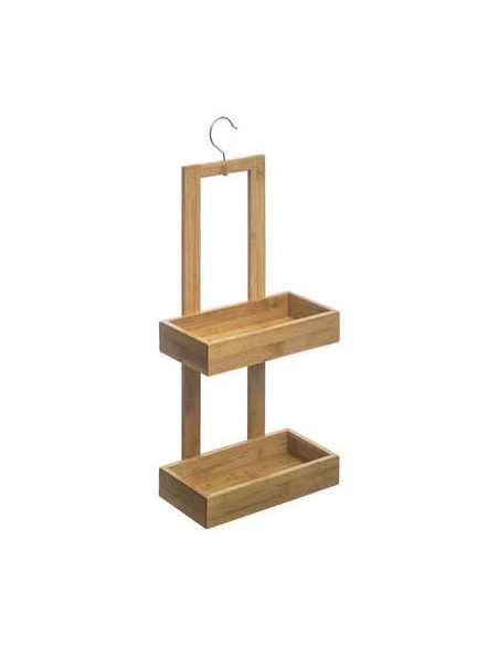 Serviteur de douche 2 niveaux bambou Serviteur de douche 2 niveaux bambou