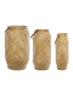 Set de 3 lanternes bambou