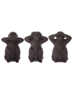 Set de 3 statuettes "Singes sagesse"