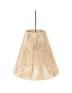 Suspension corde GIADA naturel Ø30cm – luminaire déco bohème