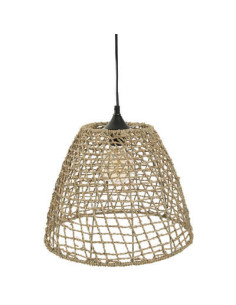 Suspension JADA Ø 35 cm en Rotin & Fer – Luminaire Naturel et Élégant pour Intérieur