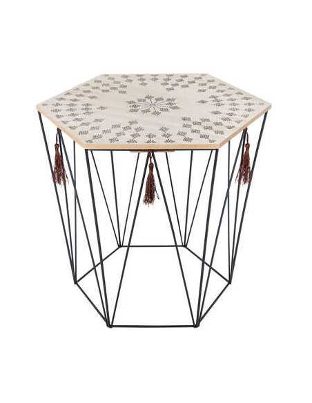 Table d'appoint octogone KUMI ETNIK