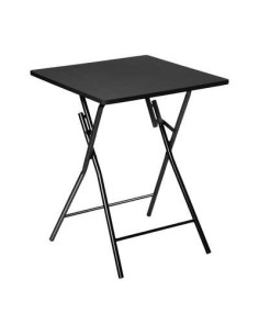 Table pliante 2 personnes 60x60 cm noir