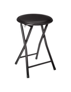 Tabouret pliant PVC noir