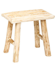 Tabouret d'appoint WOODY bois naturel