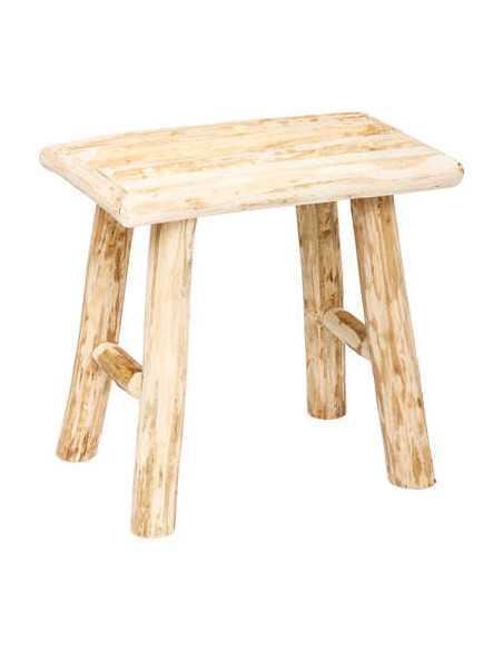 Tabouret d'appoint WOODY bois naturel