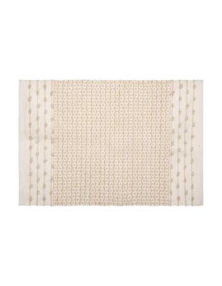 Tapis coton sable cuivré 60x90 cm