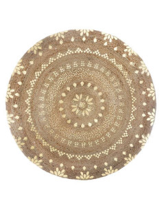 Tapis rond jute GOLD SHINE diamètre 120 cm